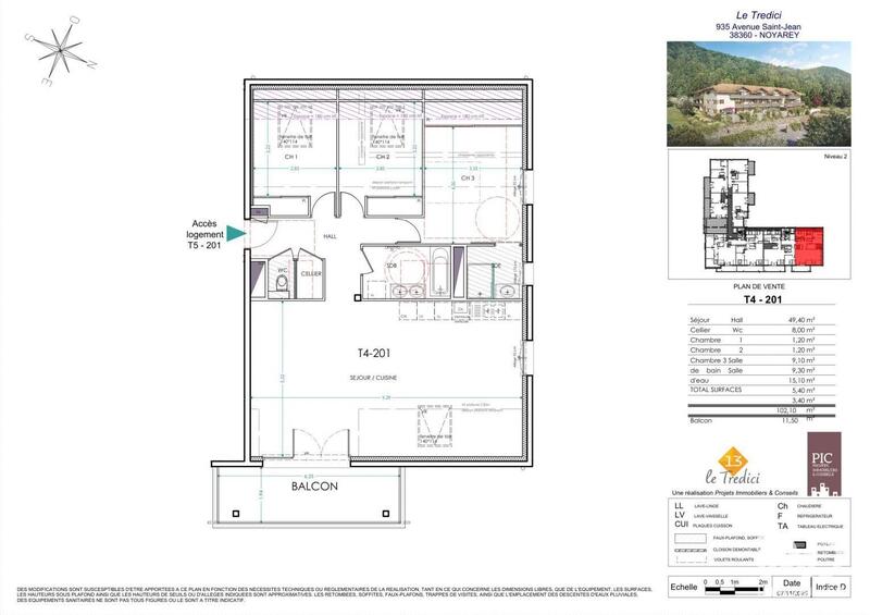 Appartement - 102 m² - 4 pièces