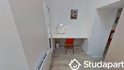 Chambre - 12 m² - 1 pièce