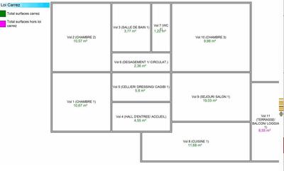 Appartement - 79 m² - 4 pièces