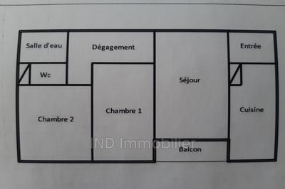 Appartement - 56 m² - 3 pièces