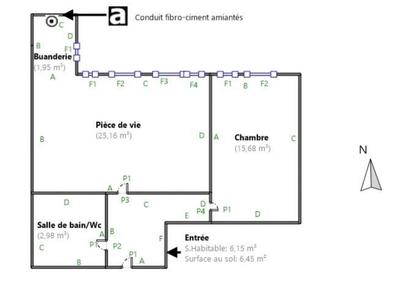 Appartement - 51 m² - 2 pièces