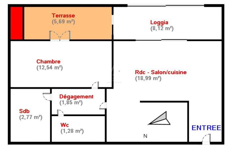 Viager - Appartement - 45 m² - 2 pièces