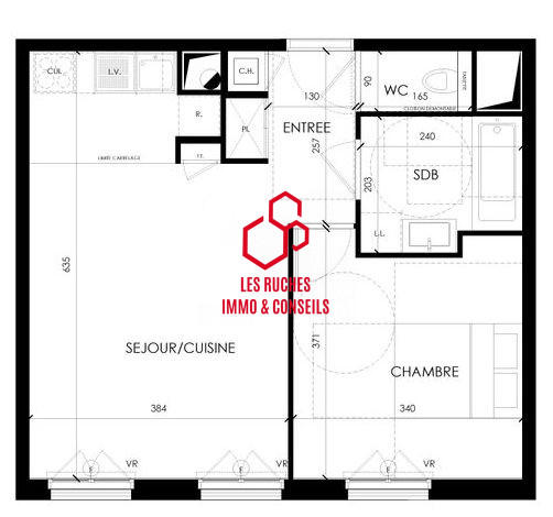 Appartement - 44 m² - 2 pièces