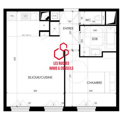 Appartement - 44 m² - 2 pièces