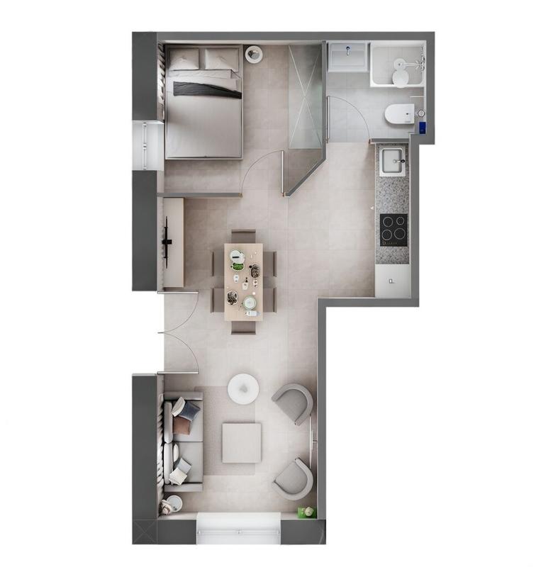 Appartement - 31 m² - 2 pièces