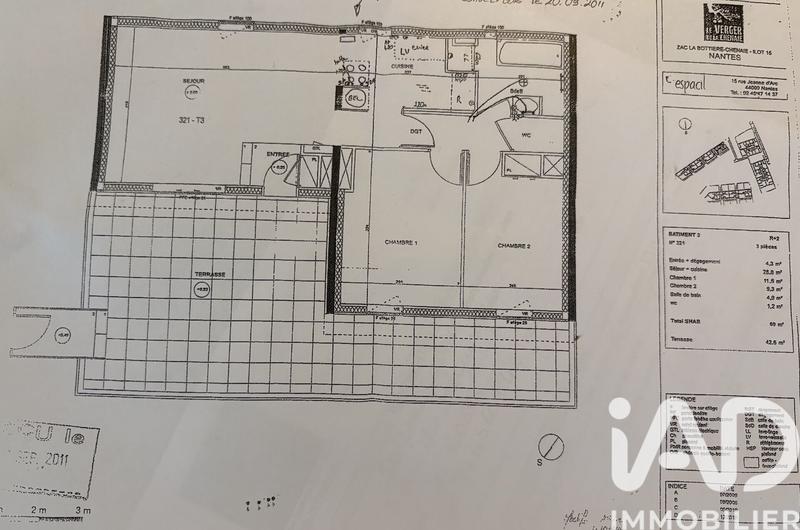 Appartement - 60 m² - 3 pièces