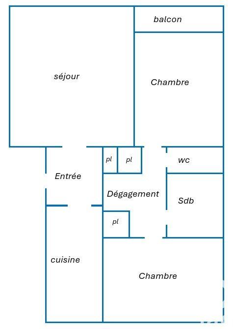 Appartement - 73 m² - 3 pièces