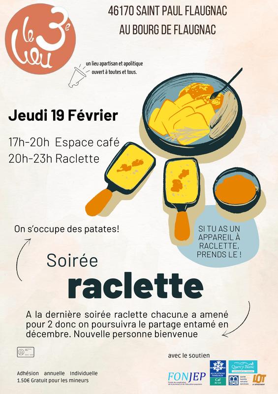 Soirée raclette au 3ème lieu