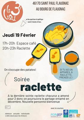 Soirée raclette au 3ème lieu