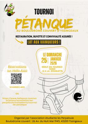 Tournoi de Pétanque au boulodrome couvert d'Yssingeaux