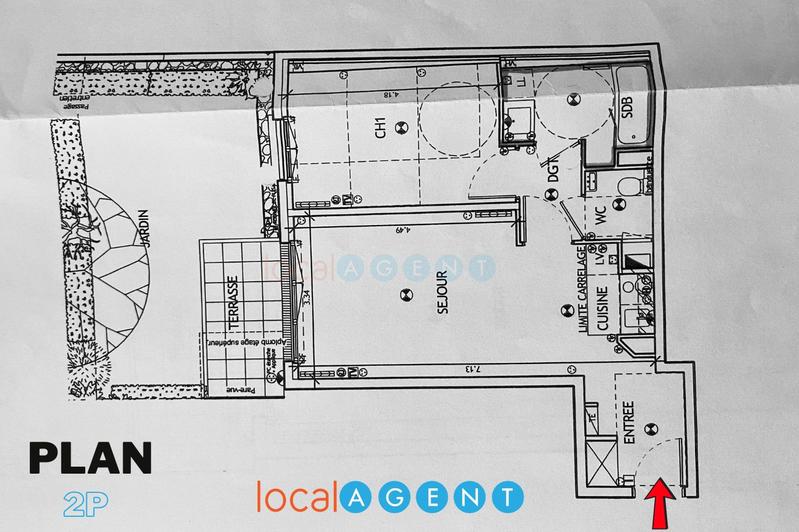 Appartement - 47 m² - 2 pièces