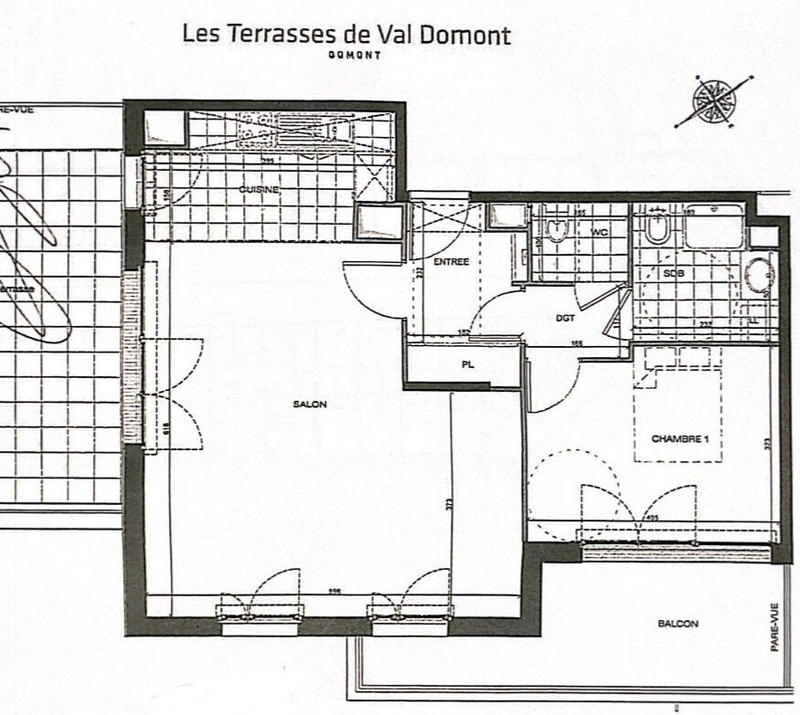 Appartement - 66 m² - 2 pièces