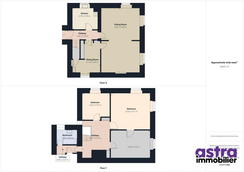 Maison ancienne - 133 m² - 7 pièces