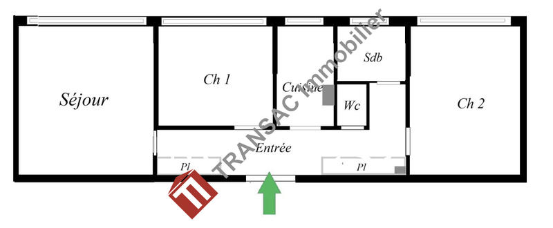 Appartement - 55 m² - 3 pièces