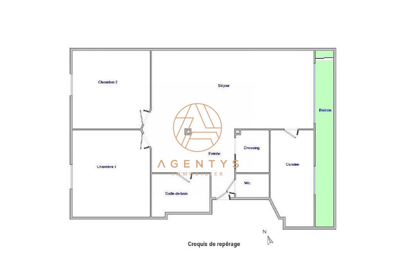 Appartement - 65 m² - 3 pièces