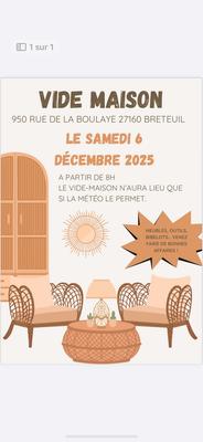 Vide maison - atelier