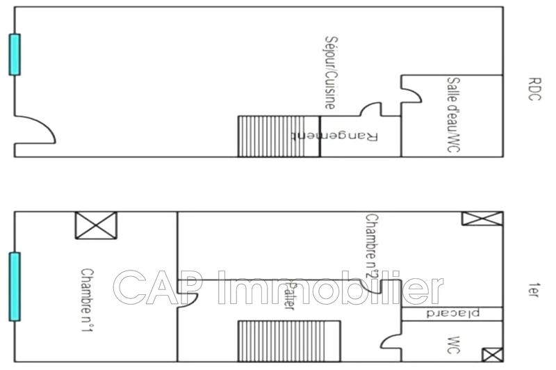 Maison de village - 46 m² - 3 pièces