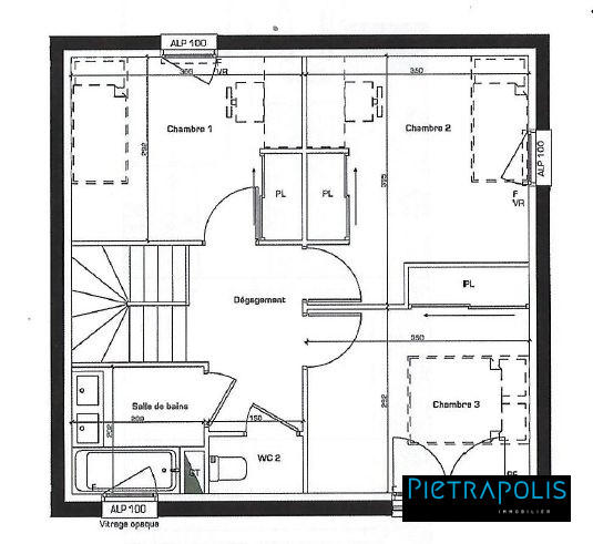 Duplex - 90 m² - 5 pièces