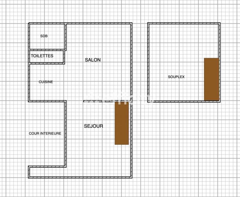 Appartement - 51 m² - 2 pièces