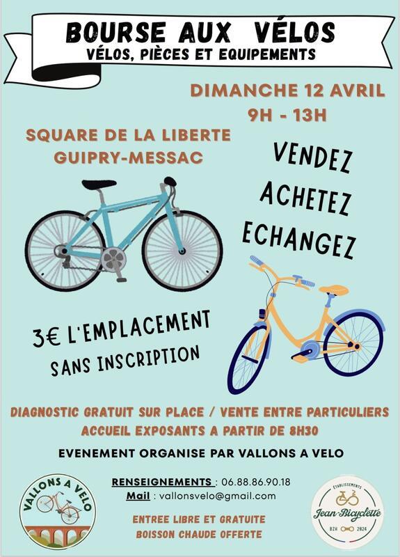 Bourse aux vélos, pièces et équipements