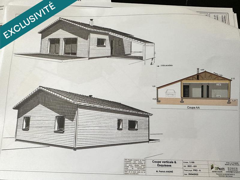 Maison - 85 m² - 3 pièces