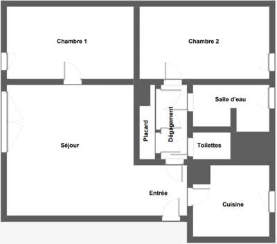 Appartement - 51 m² - 3 pièces