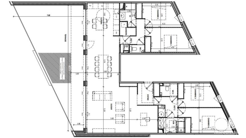 Appartement - 149 m² - 5 pièces