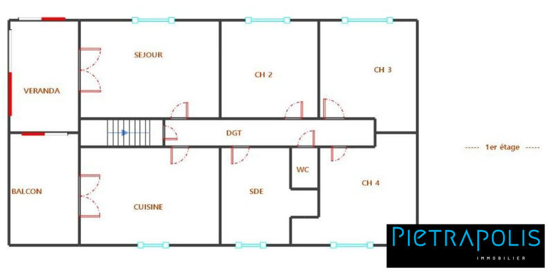 Maison - 102 m² - 5 pièces