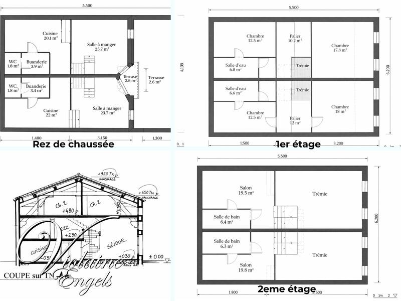 Maison - 240 m² - 10 pièces