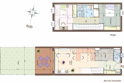 Maison - 64 m² - 3 pièces