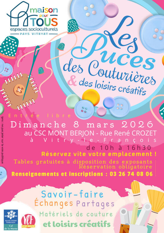 Puces des couturières et des loisirs créatifs