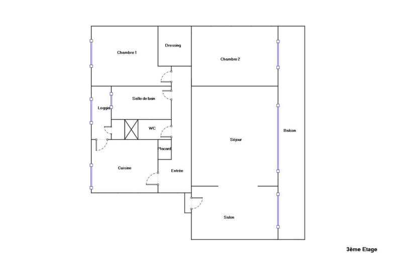 Appartement - 72 m² - 4 pièces