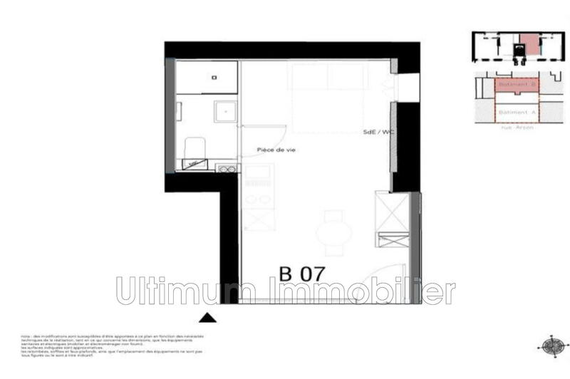 Appartement - 24 m² - 1 pièce