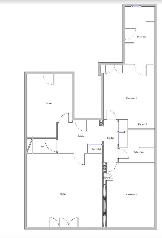 Appartement - 75 m² - 3 pièces