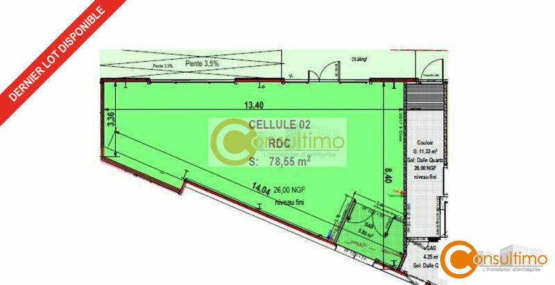 Local commercial - 78 m²