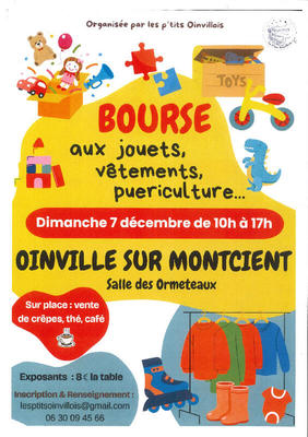 Bourse aux jouets - vêtements - puériculture