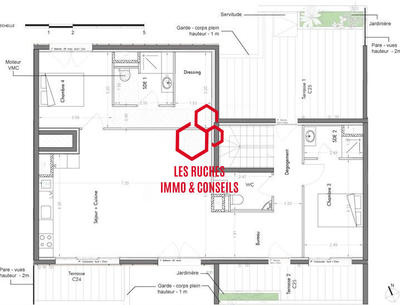 Appartement - 125 m² - 4 pièces