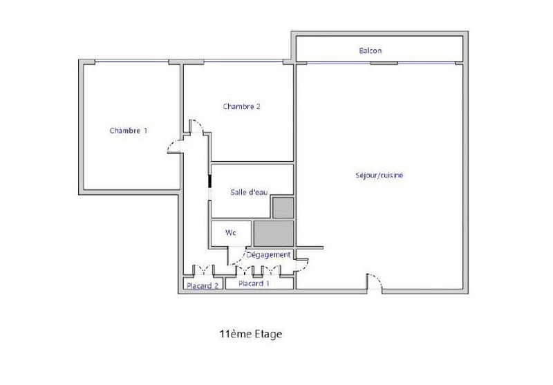 Appartement - 75 m² - 3 pièces