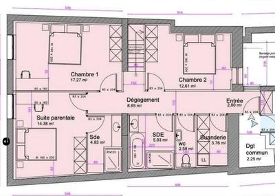 Appartement - 108 m² - 4 pièces