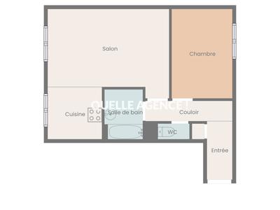 Appartement - 45 m² - 2 pièces