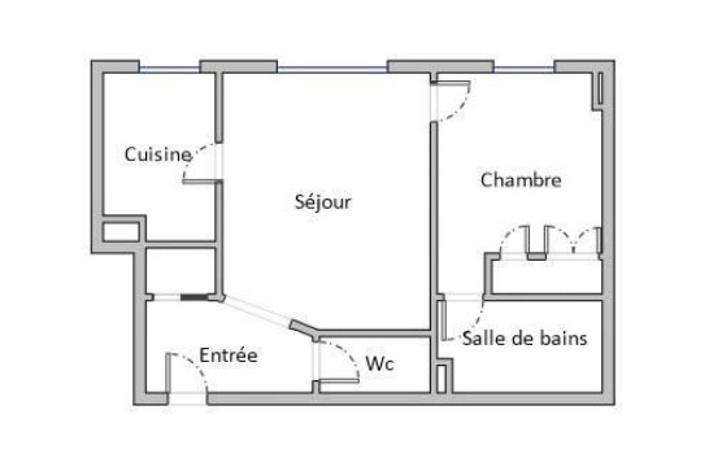 Appartement - 48 m² - 2 pièces