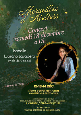 Concert intimiste Isabelle Lubrano à la Viole de Gambe