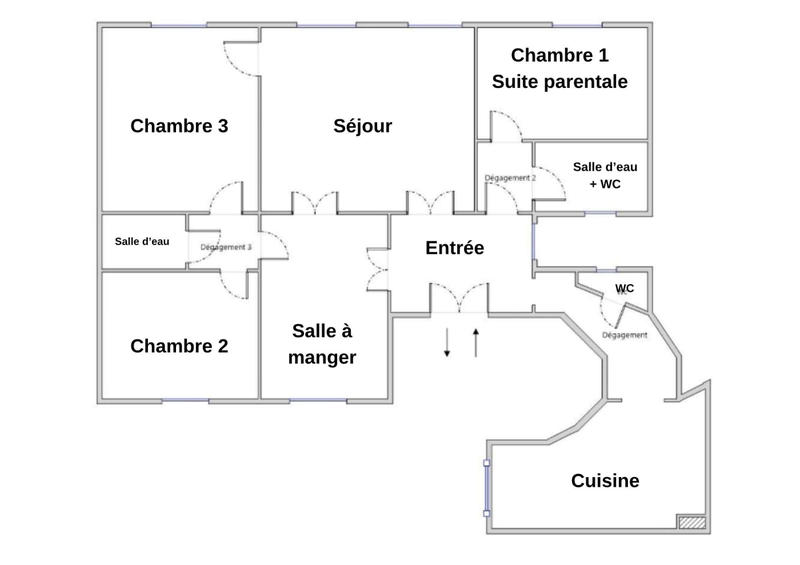 Appartement - 109 m² - 5 pièces