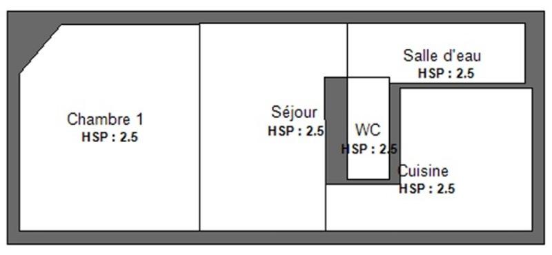 Appartement - 28 m² - 2 pièces