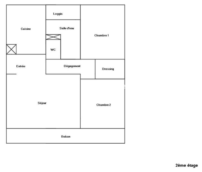 Appartement - 62 m² - 3 pièces