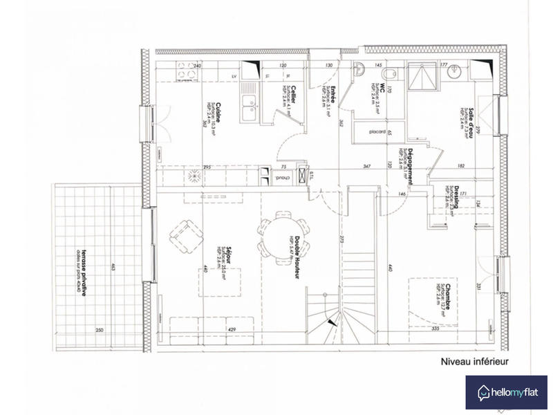 Duplex - 112 m² - 4 pièces