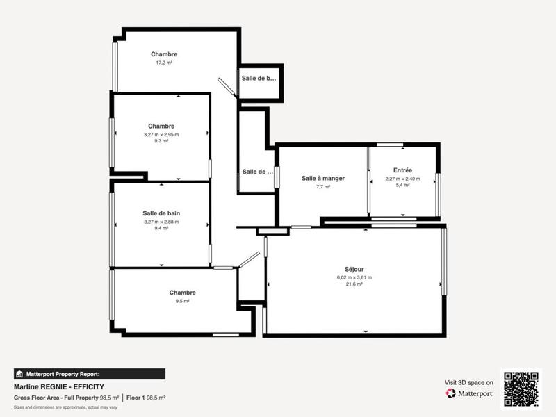 Appartement - 85 m² - 5 pièces