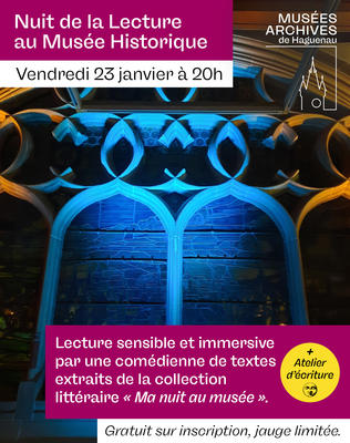 Nouveau rendez-vous au Musée Historique pour la Nuit de la lecture 2026