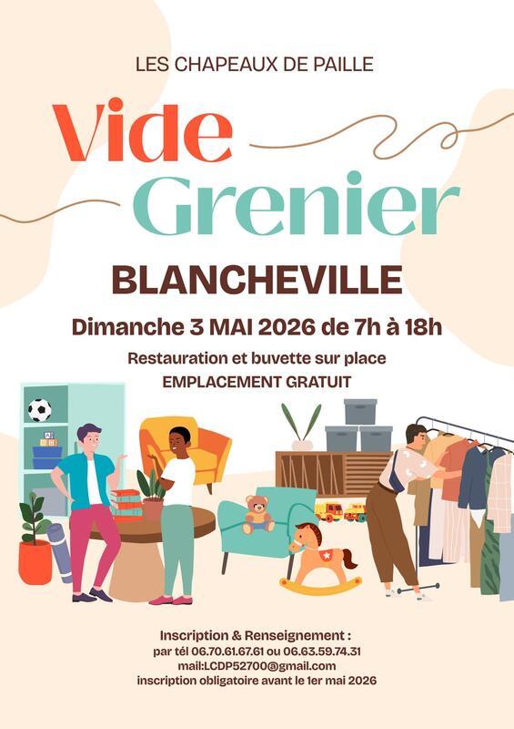 Vide grenier des chapeaux de paille de blancheville