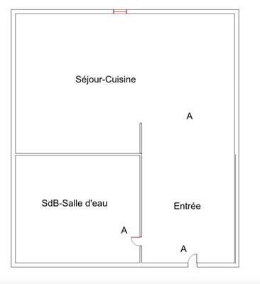 Studio - 18 m² - 1 pièce